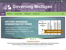 Tablet Screenshot of governingmichigan.org